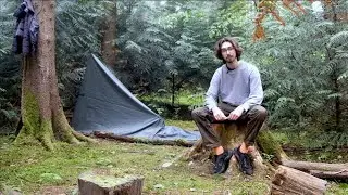 3 ночи в диком кемпинге: брезент, поиск пропитания, приготовление пищи на костре, питьё речной воды, походы и бушкрафт