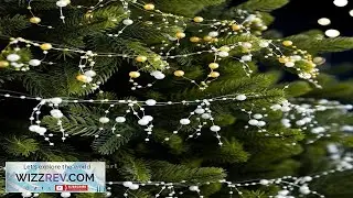 Pearl Beaded Christmas Garland for Tree and Wreath DIY Decoration 2 Meter