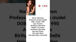 kriti sanon height weight age #trending #shortfeed #bollywood #viral