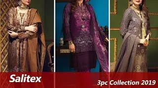 Salitex (3 Pieces) Pakistan Designer Lawn Dresses 2019 with Prices