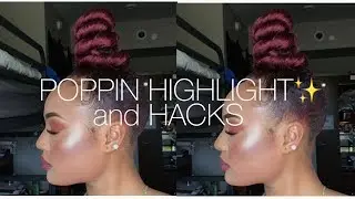 GET YOUR HIGHLIGHT POPPIN' | USE LIPGLOSS TO HIGHLIGHT??? | Destiny Renee