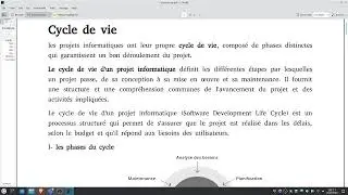 Cycle de vie d'un projet informatique