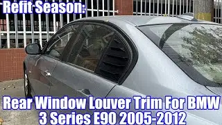 Haosheng Factory|Refit Season: Rear Window Louver Trim For BMW 3 Series E90 2005-2012 Review