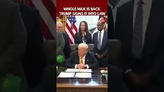 Donald Trump Signs Whole Milk for Healthy Kids Act: &ldquo;Make America Healthy Again&rdquo;