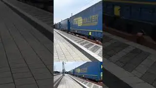 MRCE/BLS Cargo X4E -715 193 715-0  mit LKW Walter im Graben Neudorf #br193  #BLScargo #shorts