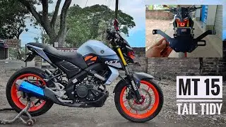 Yamaha MT 15 bs6 modification | How to Install Tail Tidy step by step | Best Tail Tidy for all bikes