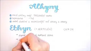 Uhlovodíky - Alkyny (ethyn / acetylen, propyn)