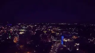 Downtown Greenville SC at night (RAW FOOTAGE)