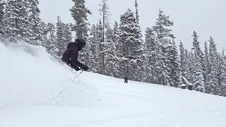 Breckenridge Ski Resort Peak 9 Powder Run 1/2/2025