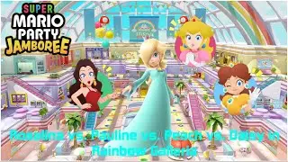 Super Mario Party Jamboree: Rosalina vs. Pauline vs. Peach vs. Daisy in Rainbow Galleria