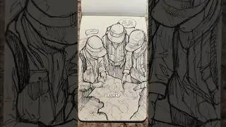 Inktober Day 15 & 16, Grungy Guidebook, #inktober #shorts