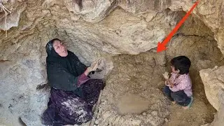 Discovery of a miraculous spring in the cave: Grandmother and orphan girl overwhelmed with joy