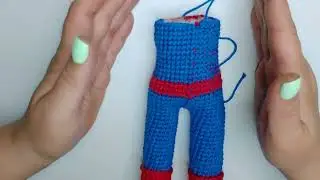Amigurimi Spiderman 2ª parte. Paso a paso, cuerpo de una sola pieza. Patrón en la descripción