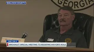 Brooklet mayor's role to be 'redefined' in special-called meeting after two officials resign