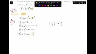Minimize Distance Example || 4.2.3 Prelude to Calculus