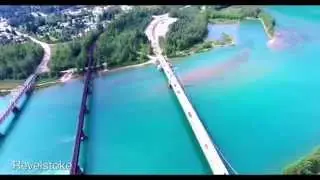 Aerial Footage of Revelstoke Bridge | British Columbia | Canada |