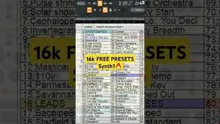 Synth1 16k free presets #flstudio #vstplugins #musicproduction