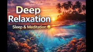 “Deep... Relaxation: Peaceful Underwater Sunset in Tropical Asian Islands 🌅🐠 | Sleep & Meditation”