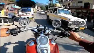 @harleydavidson vintage DYNA hyper ride in Rishikesh 🥵 legacy alive cruising moter cycle in hills📍🏔️