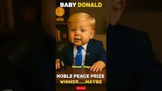 I Said Let's Make Peace✌️ #babypodcast #trumpparody #nobelpeaceprize #trumpspeech #youtubeshorts