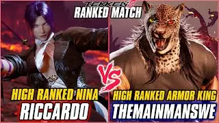 TEKKEN 8 ▰ RICCARDO (Nina) vs THEMAINMANSWE (Armor King) ▰ T8 HIGHLEVEL GAMEPLAY