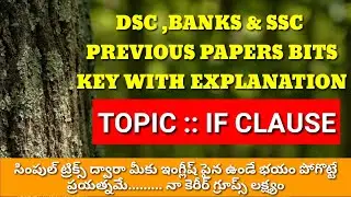 PRACTICE TEST ON IF CLAUSE || KEY WITH EXPLANATION || DSC BANKS SSC PREVIOUS EXAM BITS