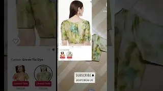 Amazon Tie Dye Readymade Blouse 💚#shorts #youtubeshorts #Siri's dream life