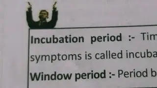 INCUBATION PERIOD AND WINDOW PERIOD #neet2022  and #boards