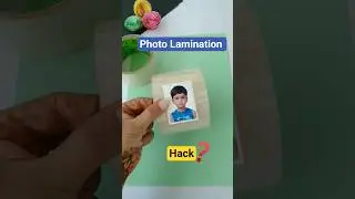Photo Lamination Hack 😲😲 #shorts #diy #hack #art
