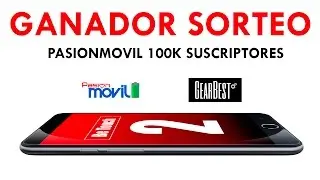 Sorteo 100K PasionMovil - El Ganador