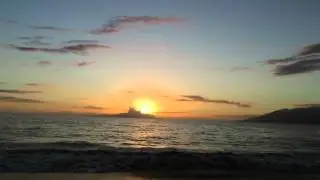 Wailea beach sunset in Maui.