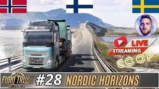 Live  z Euro Truck Simulator 2 #28  Nordic Horizon coop