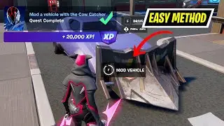 Mod a vehicle with the Cow Catcher Fortnite