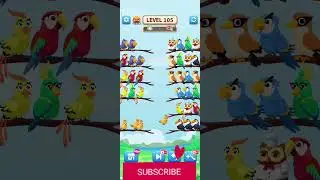 Sorting birds #games lvl 105