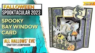 BAY WINDOW CARD TUTORIAL & WINNER ANNOUNCEMENT | FALLOWEEN SPOOKTACULAR 2023 | DTP ASC SUPPLIES