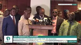 NPP Presidential Primaries: Full List of 63 MPs who have declared support for Dr. Bawumia