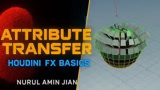 🔰 Houdini Basic FX: Attribute Transfer Explained | Nurul Amin Jian
