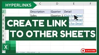 Create Link to Other Sheets in Same Workbook || Hyperlink Function in Excel || Urdu / Hindi