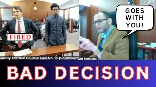 Man FIRES Lawyer Then Cries When Judge Sends Him to Jail