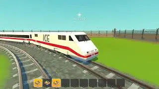 Scrap Mechanic ICE 1 train goes around largest map in 3 min
