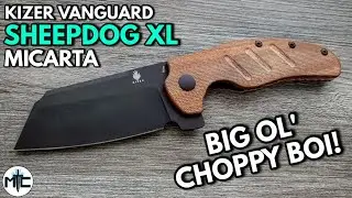 Kizer Vanguard Sheepdog XL Micarta Folding Knife - Overview and Review