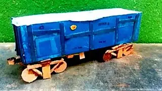 How to make goods wagon || home made model || Indian railways train