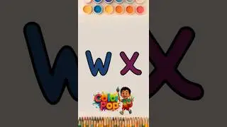 W X Coloring for Toddlers | Fun ABC Coloring #Shorts #colorpopkids #coloringabc
