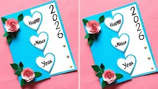 Handmade New Year Card 2026/DIY New year Special greeting card 2025/Happy New year popup card making