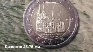 2 Евро 2011 года Германия Кёльнский Собор