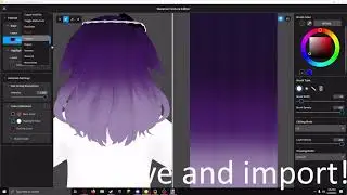 Simple VRoid hair texture in less than a minute // 1分以内のVRoidヘアテクスチャ