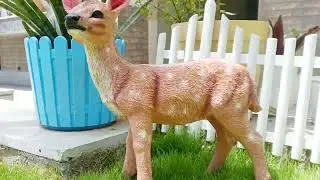 Wonderland Standing sika New Deer Home & Garden Statue, Decor, Gifting