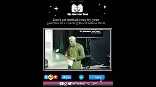 Don't be carried away by position in church ||  #revkesienaesirircnwarrinigeria  #9jasermontext