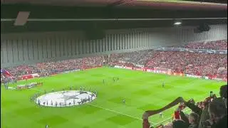 Liverpool vs Napoli live YNWA pre match rendition