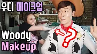 Woody Halloween Makeup on Korean Boyfriend | Kaliwmakeup
